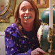 Rachel Dratch with a mouth full of cake